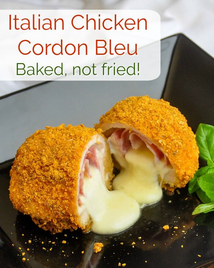 Italian Chicken Cordon Bleu. Condon bleu is definitely a French idea but this recipe interprets it with some great Italian flavours.