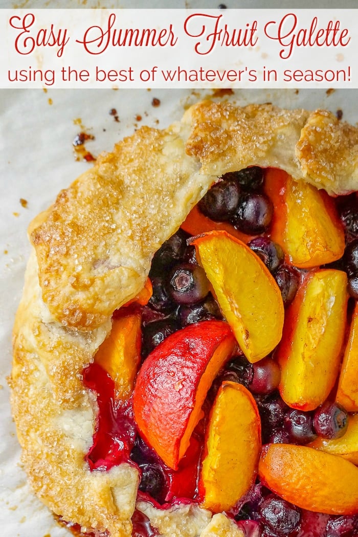 Easy Summer Fruit Galette image with title text