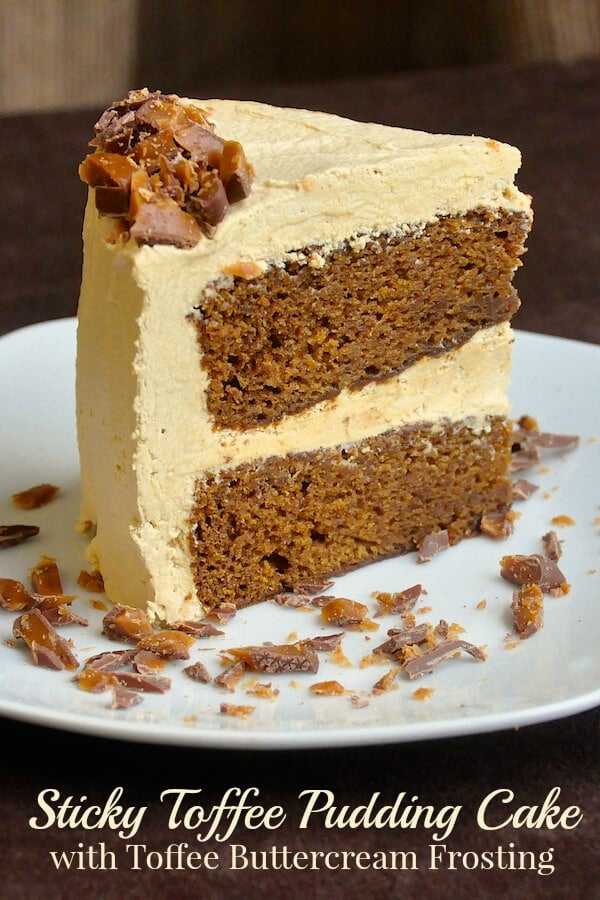 Sticky Toffee Pudding Cake with Toffee Buttercream Frosting