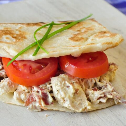 Bacon Chicken Salad with Creamy Spicy Dijon Dressing