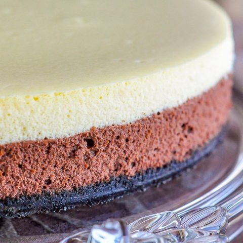 Black and White Cheesecake close up photo