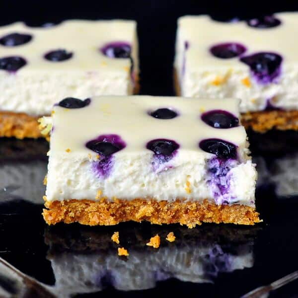 Lemon Blueberry Cheesecake Dessert Bars