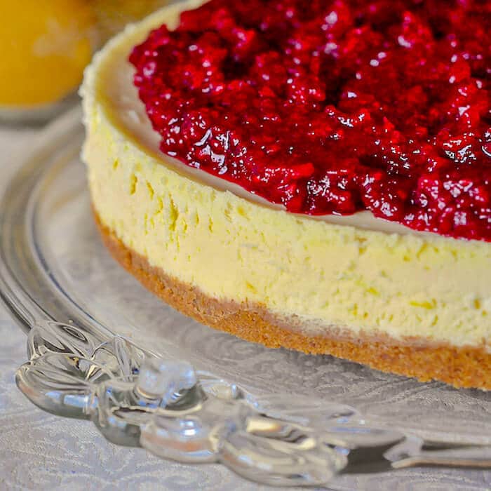 Lemon Raspberry Cheesecake