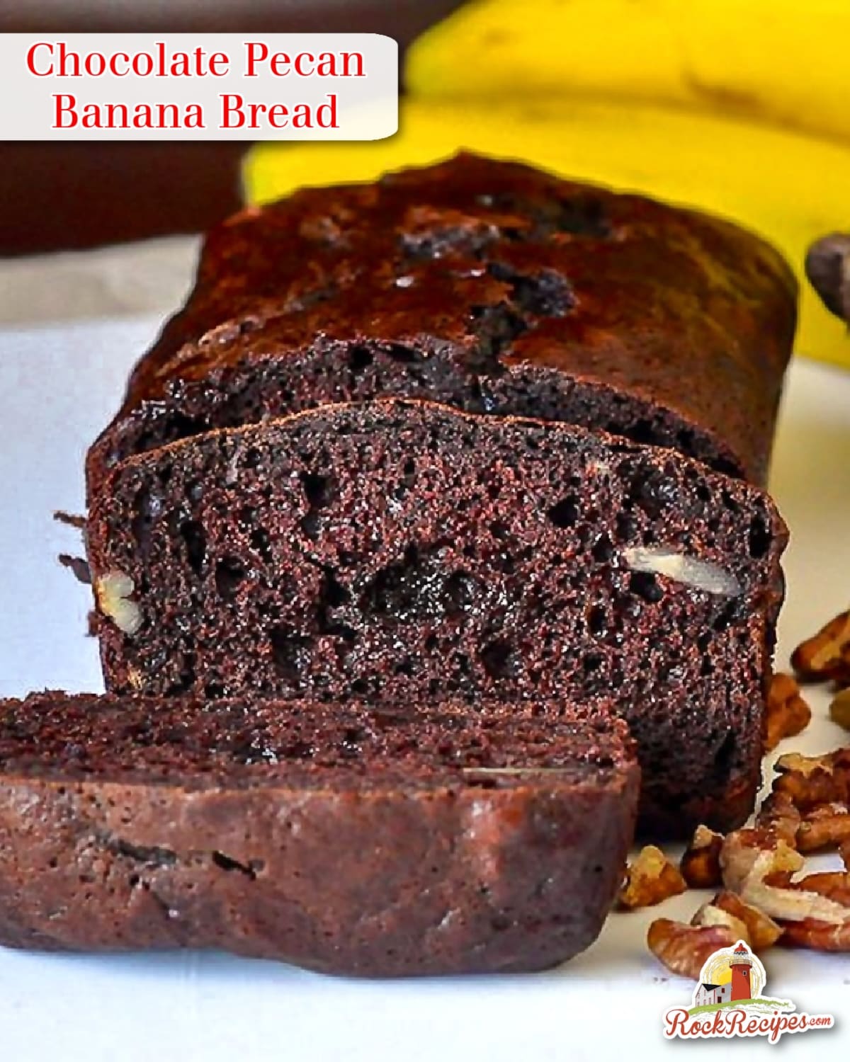 Double Chocolate Pecan Banana Bread - Better than grans!