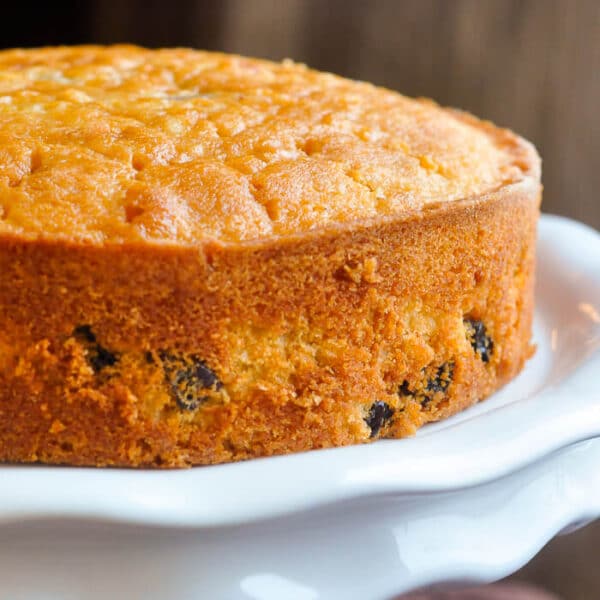 Rum Raisin Cake or Frosted Rum Raisin Caramel Cake a boozy taste of