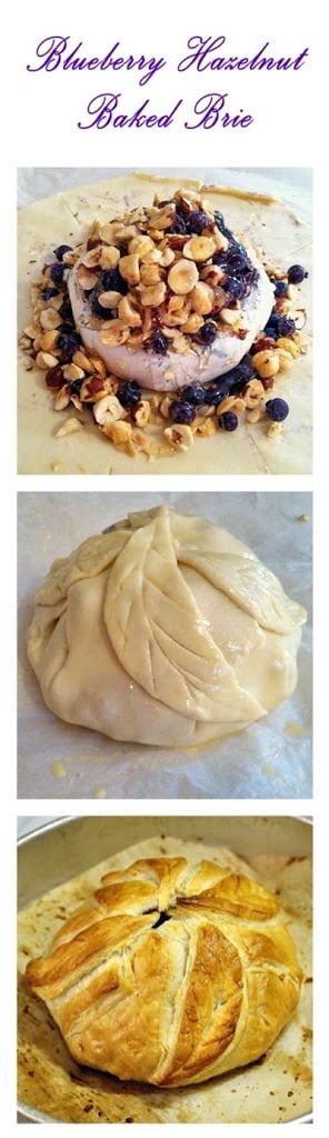 Blueberry Hazelnut Baked Brie