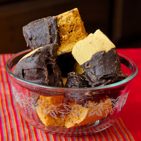 Homemade Honeycomb Sponge Toffee Candy