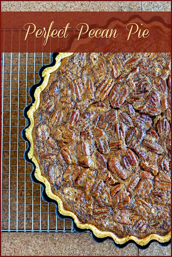 Perfect Pecan Pie image with title text