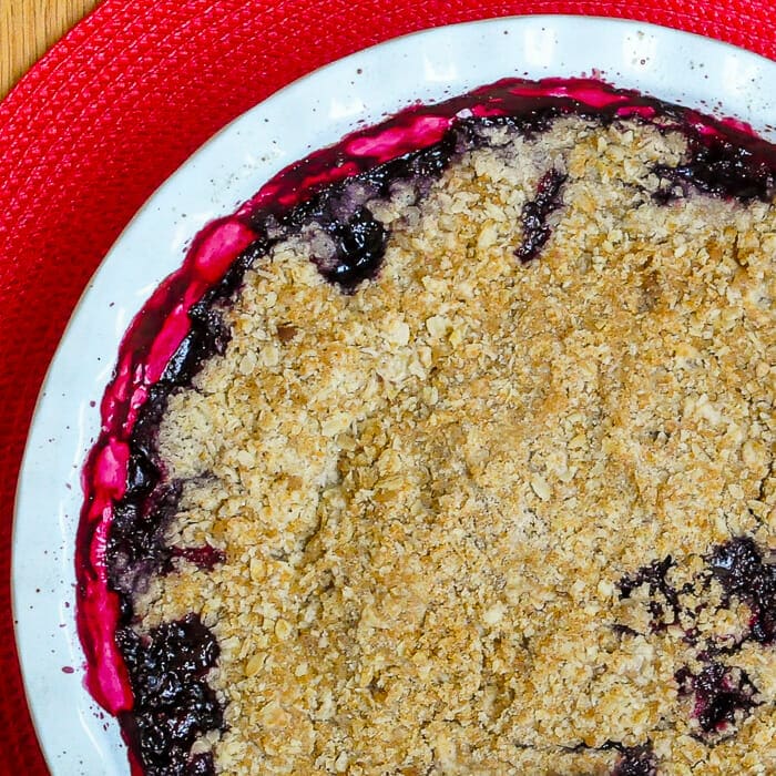 Bumbleberry Crumble close up shot