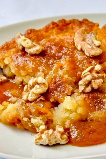 Maple Chomeur Poor Man's Pudding close up photo for Google featured image.