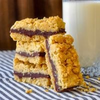 Nutella Fudge Crumble Bars