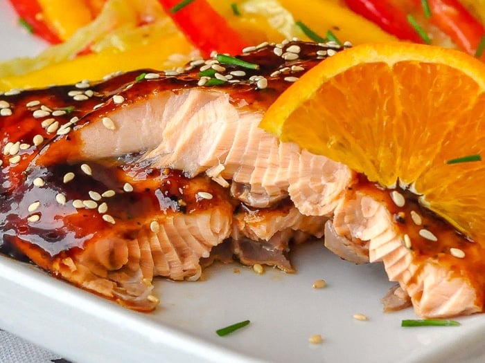 Orange Five Spice Glazed Salmon. Quick, Easy, Tasty! Rock Recipes