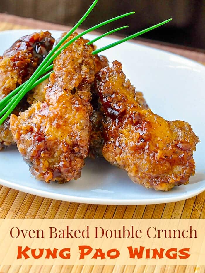 Oven Baked Double Crunch Kung Pao Wings