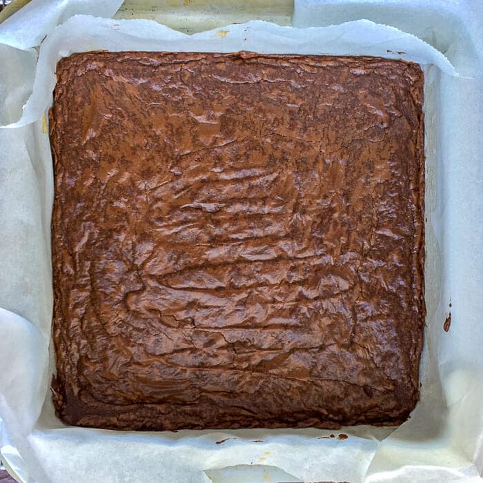 Brownies just out of the oven