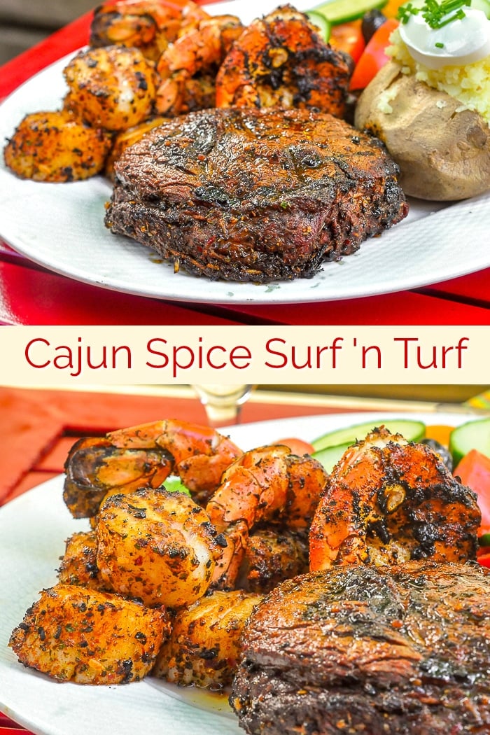 Cajun Spice Rub photo collage for Pinterest