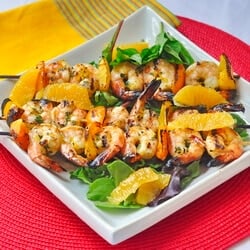 Orange Mint Grilled Shrimp