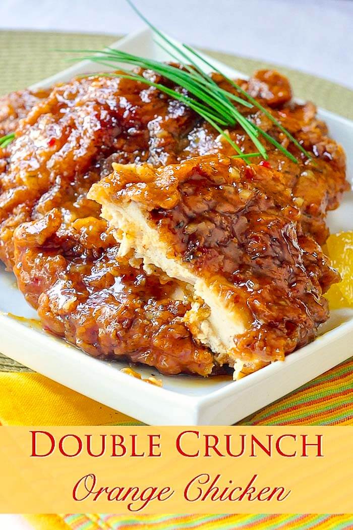 Double Crunch Orange Chicken - This very inviting crispy orange chicken recipe is an outstanding variation of our Double Crunch Honey Garlic Chicken recipe.