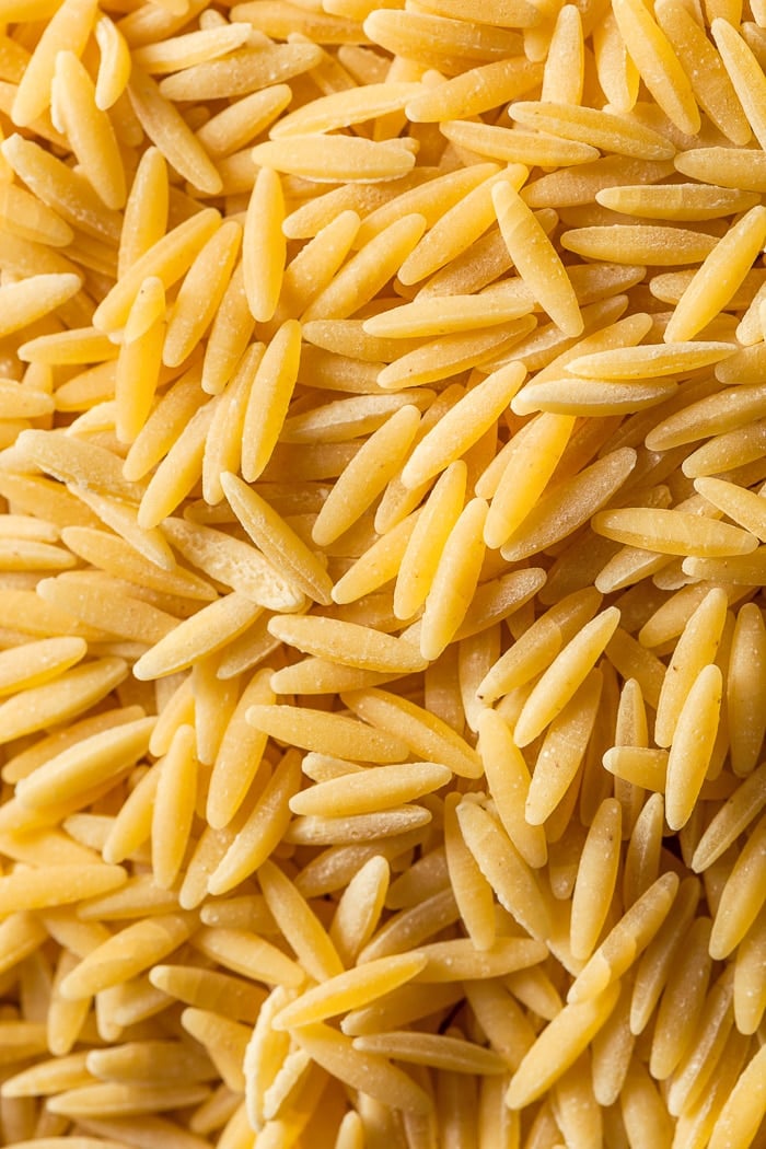 Stock photo of orzo pasta