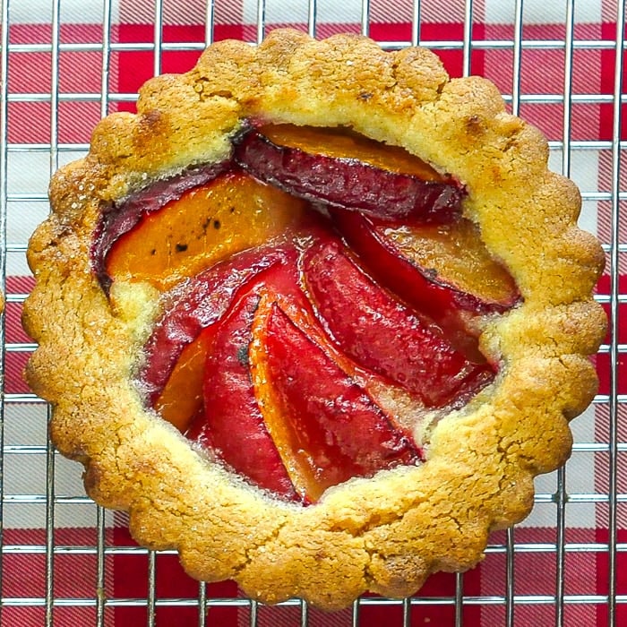 Plum Summer Fruit Cookie Tarts