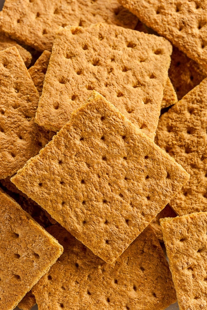 Honey Graham Crackers on a Plate