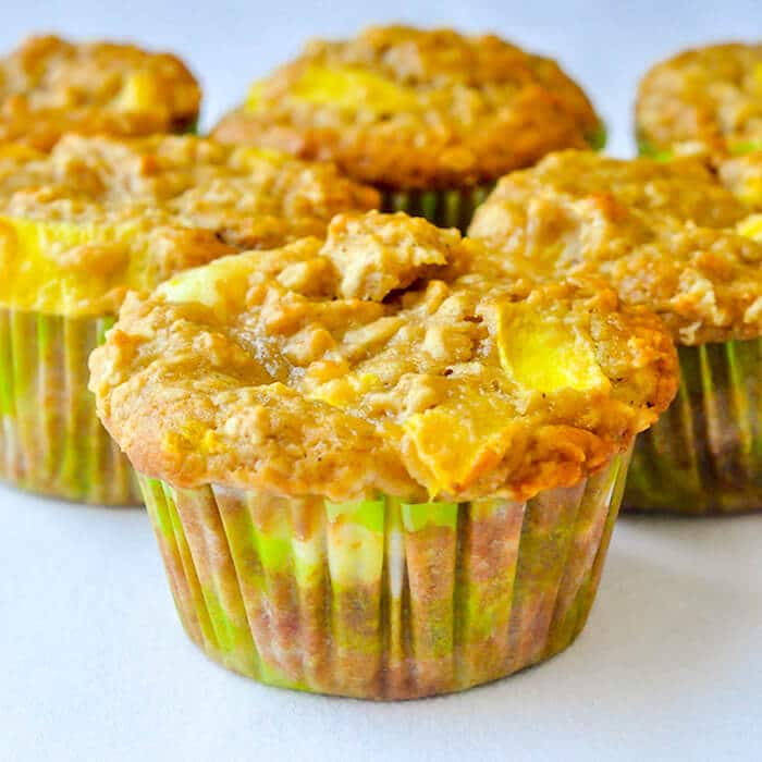 Mango Cheesecake Muffins