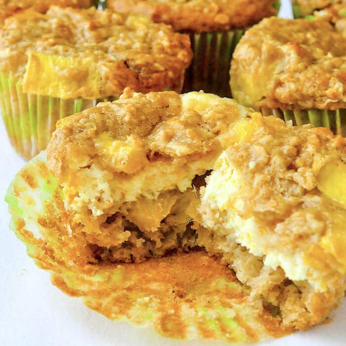 Mango Cheesecake Muffins