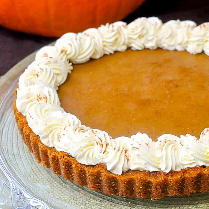 Bailey's Irish Cream Pumpkin Tart