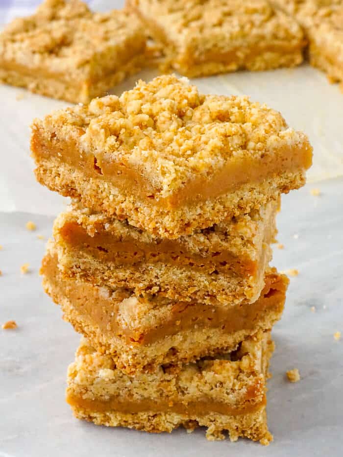 Brown Sugar Shortbread Caramel Bars