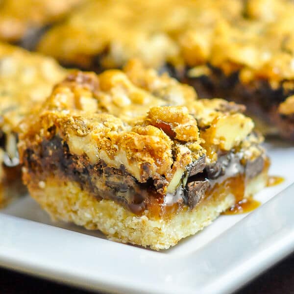 Chocolate Walnut Butter Tart Bars