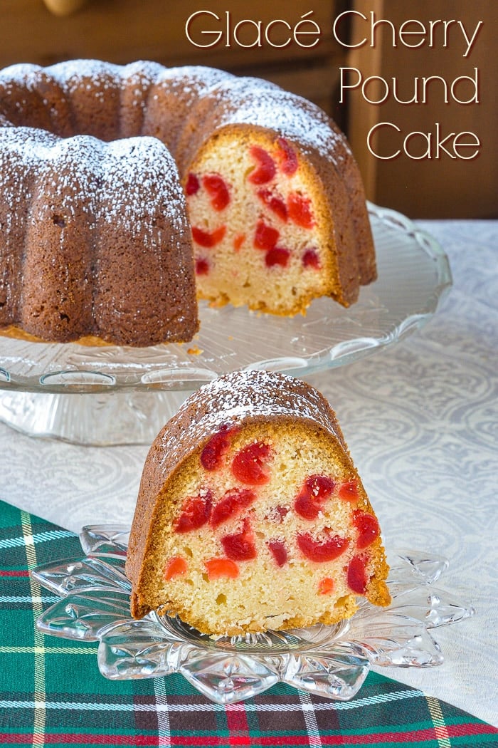 Newfoundland Cherry Cake baked in a bundt pan