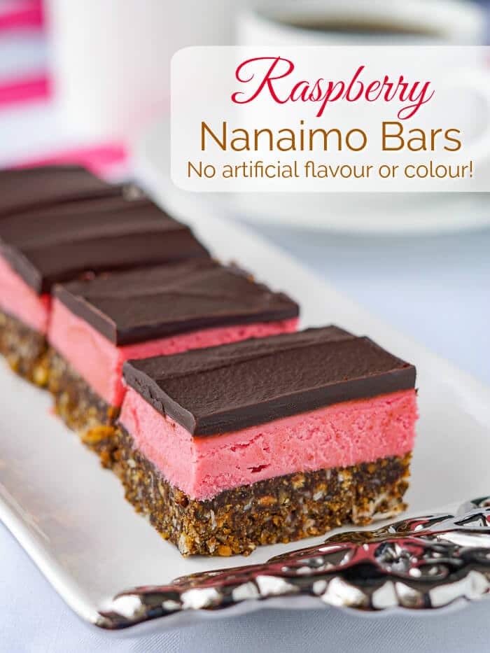 Raspberry Nanaimo Bars image with title text