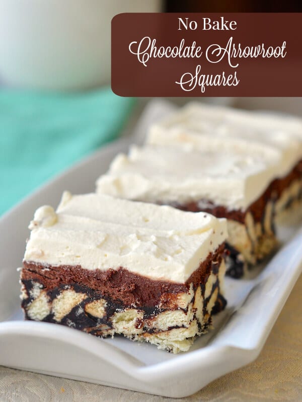 These old fashioned Chocolate Arrowroot Cookie Squares are an all-time favorite that has been made in my family for decades; great for the freezer too.