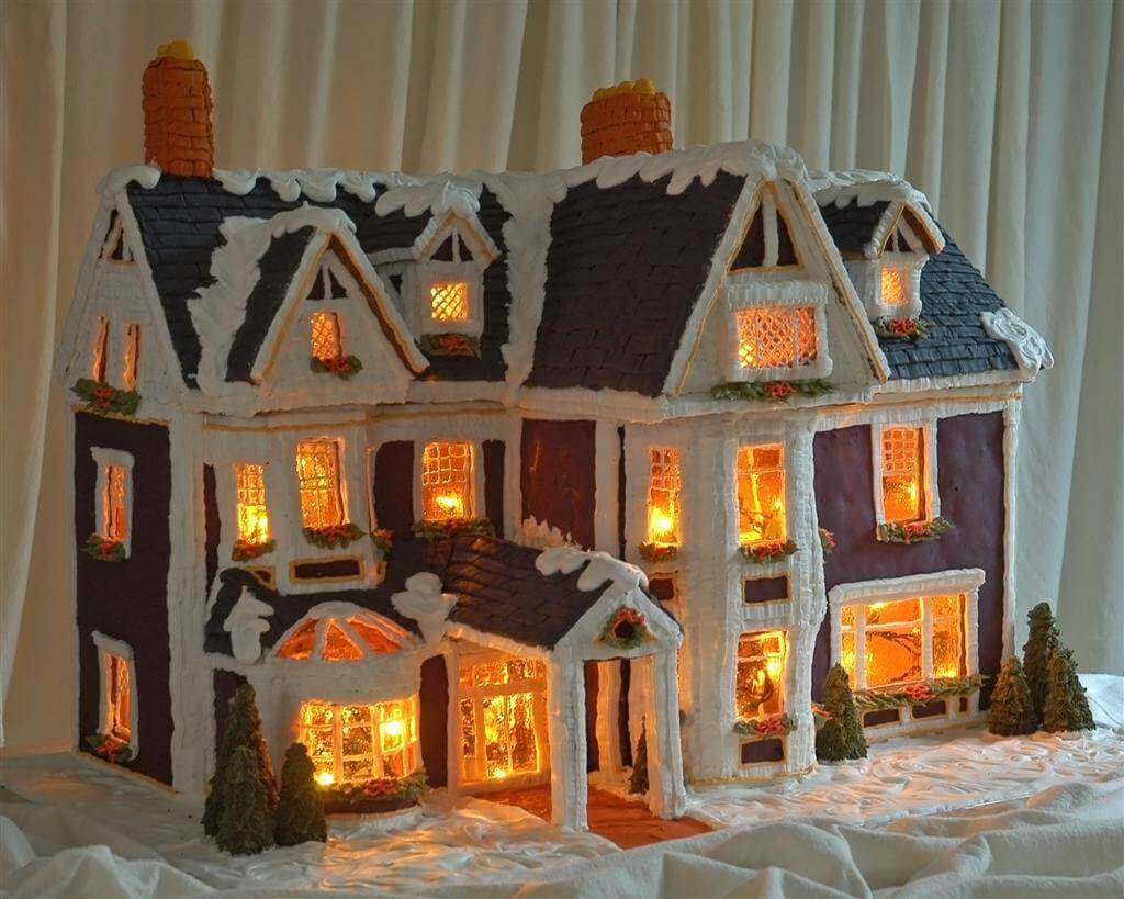 Large Gingerbread House Template