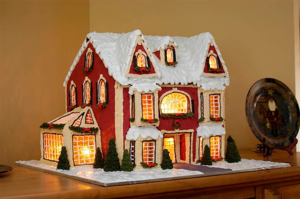 Detailed Instructions for Making a Lighted Gingerbread House