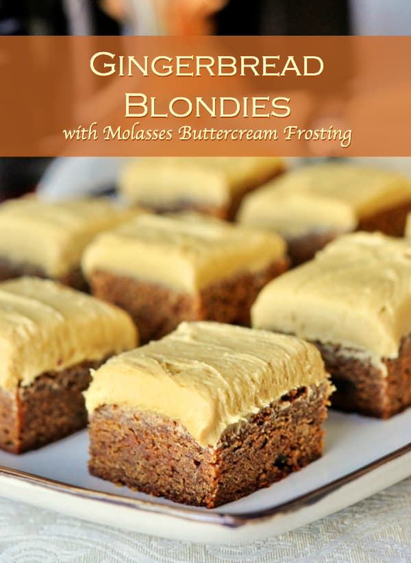 Gingerbread Blondies