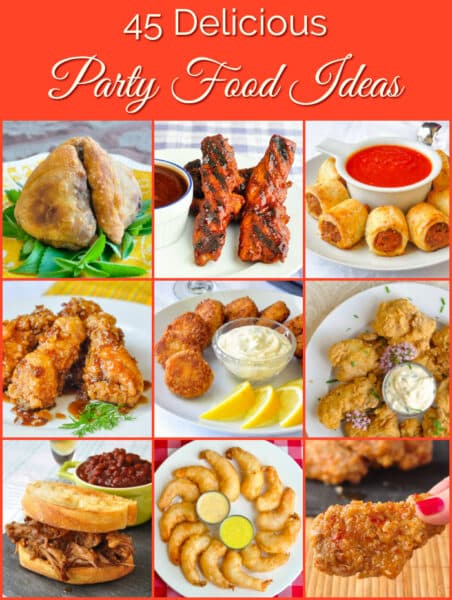 45 Great Party Food Ideas. From sticky wings to boneless ribs!