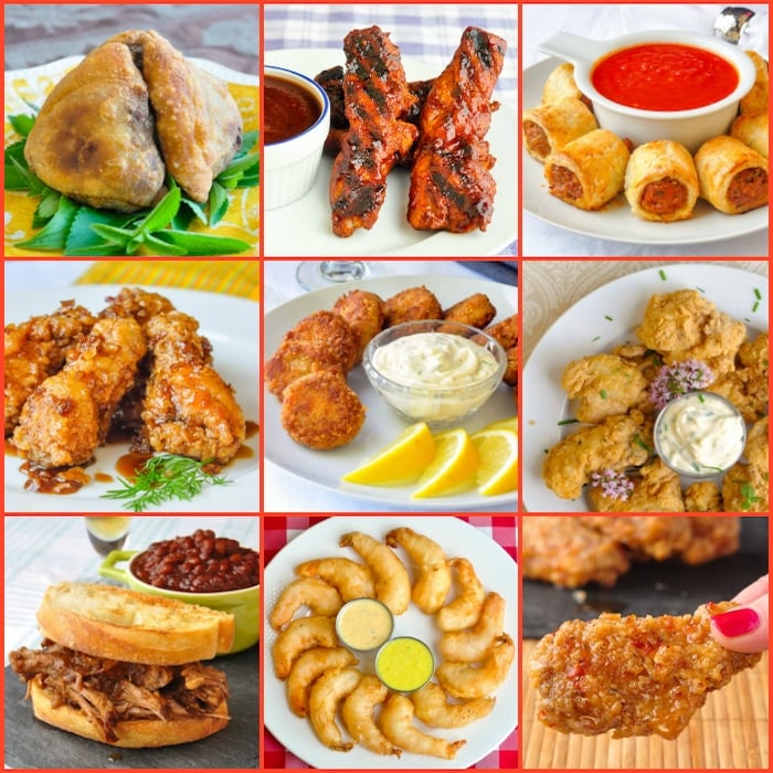 45 Great Party Food Ideas - from sticky wings to elegant hors d'ouevres!