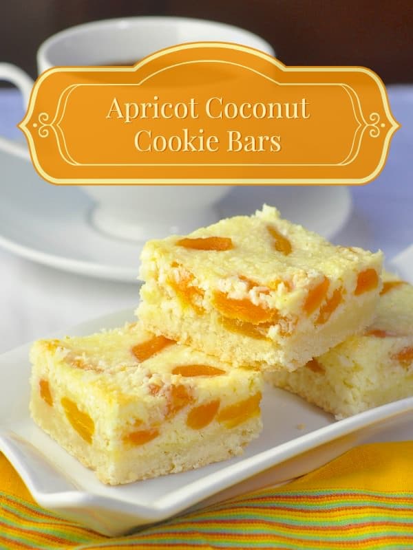 Apricot Coconut Cookie Bars