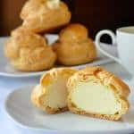 Frozen White Chocolate Cream Puffs