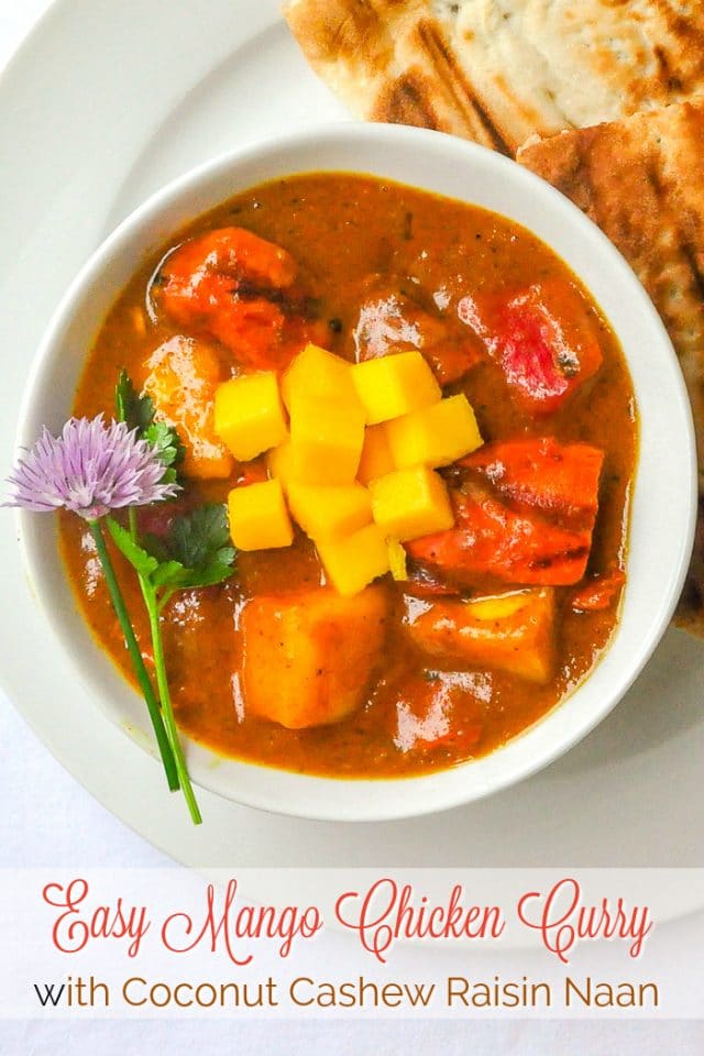 Easy Mango Chicken Curry a spicy sweet balance.
