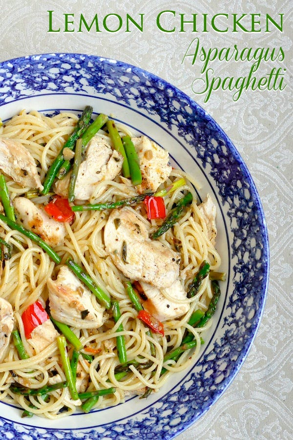 Lemon Chicken Asparagus Spaghetti