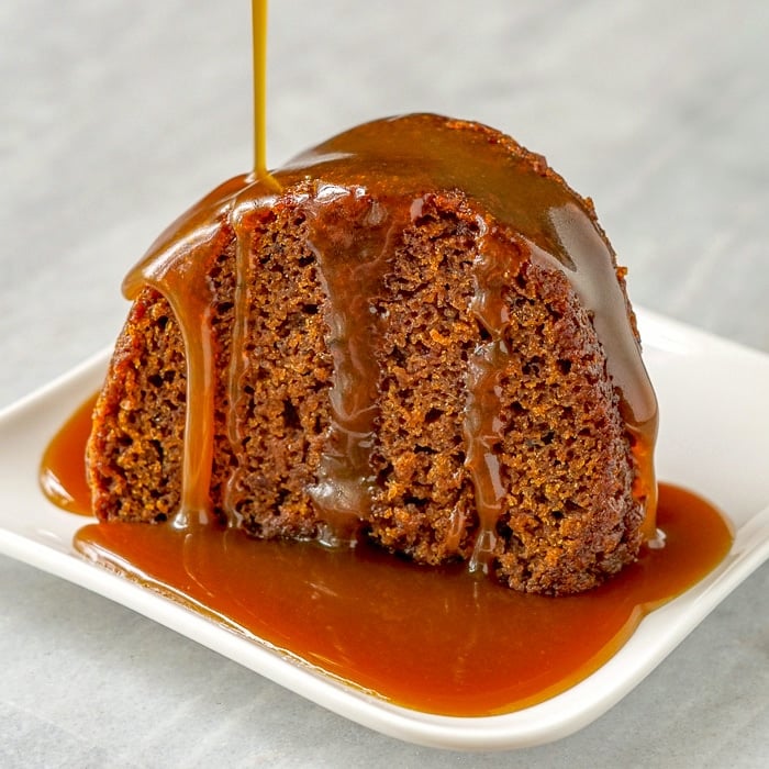 Sticky toffee pudding single serving from bundt pan