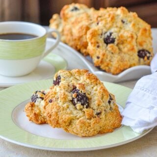 Blackberry Lime Drop Scones