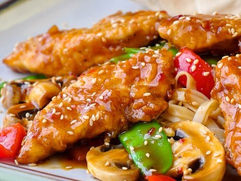 Low Fat Baked Crispy Orange Hoisin Chicken A Tasty Weekday Dinner