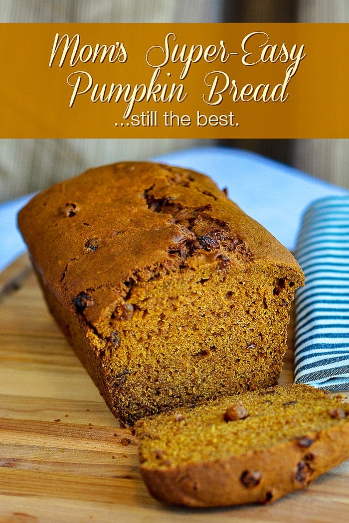 Pumpkin Bread photo with title text for Pinterest