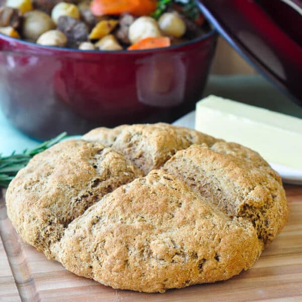 Whole Wheat Irish Soda Bread perfect with our Irish stew recipe!