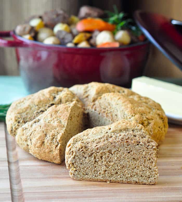 Whole Wheat Irish Soda Bread. The perfect thing to serve with our Irish Stew recipe.