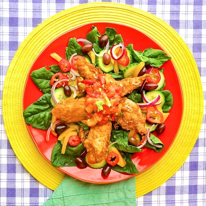 Mexican Spiced Chicken and Lime Salsa Salad