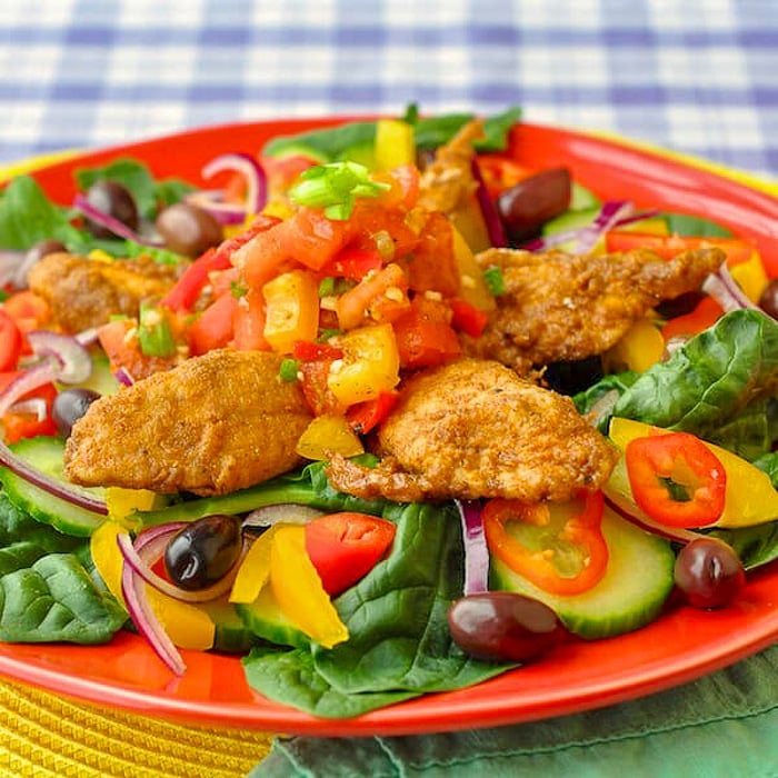 Mexican Spiced Chicken and Lime Salsa Salad