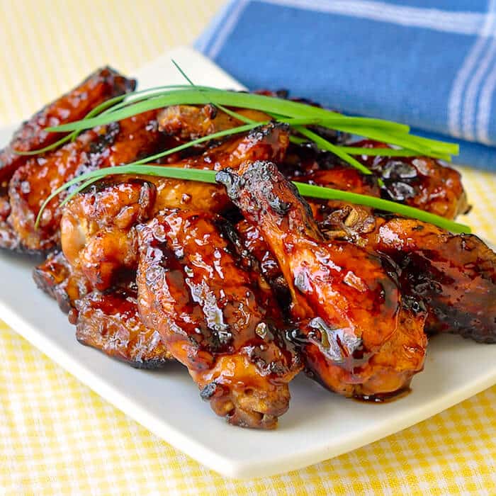 Grilled Honey Barbecue Wings, beautifully glazed sticky wings that you won't be able to get enough of. Make plenty!